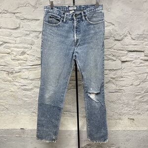 Guess Men's Light Blue Ripped Jeans